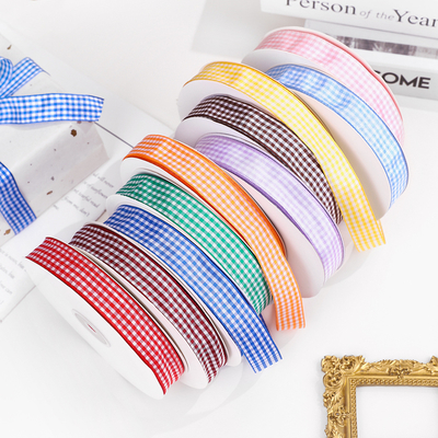 Good price Manufacturer wholesales 2cm Scottish plaid ribbon, plaid ribbon, British ribbon, clothing accessories, handmade DIY materials online