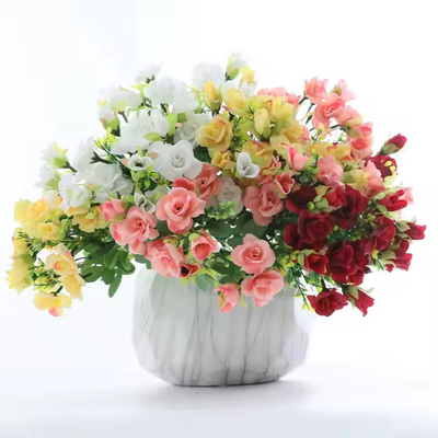 Good price Wholesale Wedding Home Decoration Scene Rose Bouquet Artificial Silk Flowers Bouquet online