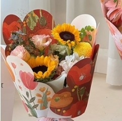 Buy Flower wrapping paper, summer flower language kraft paper online manufacture
