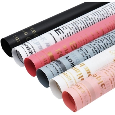 Good price Yuqin waterproof, popular online celebrity, simple herbal plant flower wrapping paper, floral art, bouquet packaging materials, gift presents online