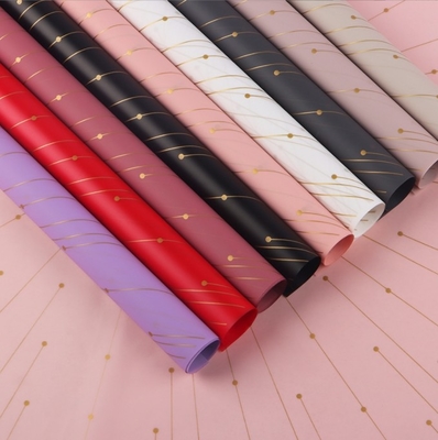 Good price Milan Paper Love's starting point: High-end gold-embossed flower wrapping paper, bouquet paper, waterproof plastic opp, handmade gift paper online