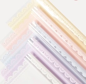 Good price Petal lace glass paper flower packaging paper online