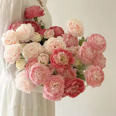 Good price High Quality Wedding Artificial Flowers Rose Artificial Peony Flowers for Wedding Home Decoration online