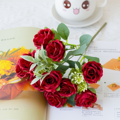 Buy Small roses are used to decorate wedding bouquets and hotel home furnishings online manufacture