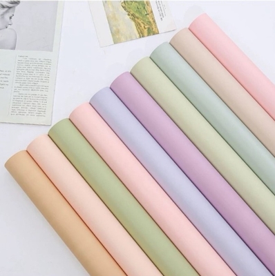 Buy Korean-style solid-color flower wrapping paper, waterproof first love bouquet, single-color thickened Ouya paper flower art wrapping paper material online manufacture