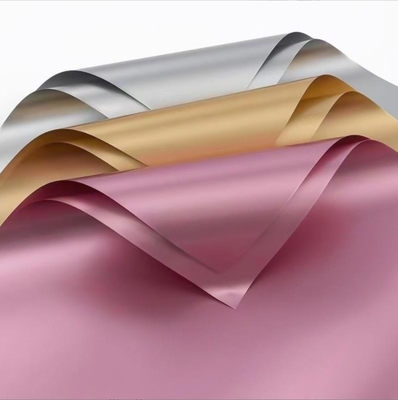 Good price Changyi wholesale double-sided solid color gilded paper, waterproof Ouya paper, flower bouquets, high-quality packaging paper, flower shop and floral art online