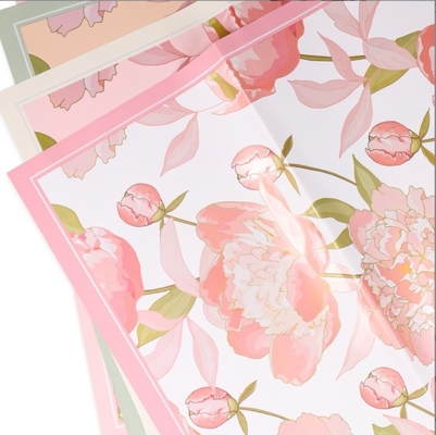 Good price Hera Paper Flower Goddess Peony Printed Paper Flower Art bouquet wrapping paper, popular waterproof Ouya paper pearlescent flower wrapping paper online