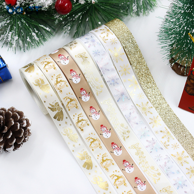 Good price Golden Christmas ribbons, Christmas wreaths, Christmas trees, bows, decorations, DIY gift packaging, party ribbons, and ribbons online