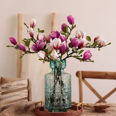 Good price Magnolia artificial flower home living room dining table decorative artificial flower online