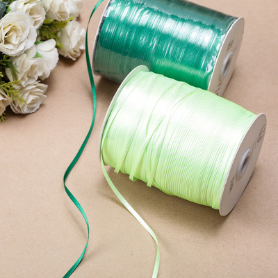 Good price Cross border supply balloon ribbon 3-4mm double-sided ribbon wholesale 50 yards/roll bookmark ribbon hanging rope online