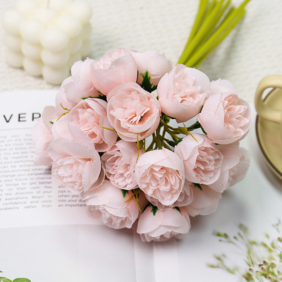Good price 27 artificial lotus flowers, wedding hall hand-held bouquets, fresh and simple home decoration photography props online