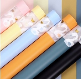 Good price Waterproof jelly film matte paper Swan Princess Norsha paper flower packaging paper online