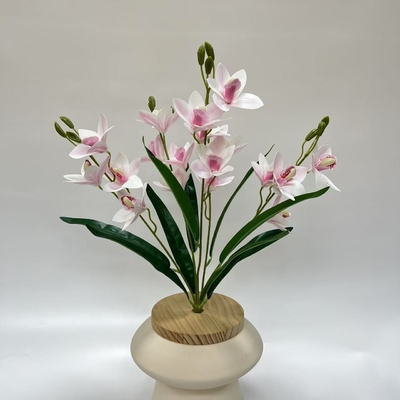 Good price New Product Simulation Flower 5-Fork Bundle Huilan Living Room Home Furnishings Hotel Ornaments Photography Decoration Fake Bouquet online