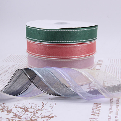 Good price High end flower packaging, Korean lace, Eugen gauze belt, 1cm-3.8cm gift decoration packaging, Snow gauze belt online