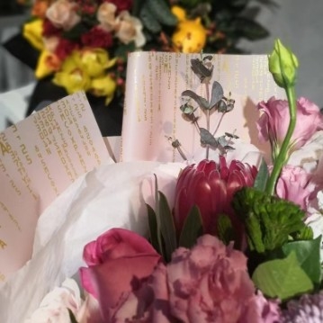 Good price Love Password Waterproof Floral Flower Packaging Paper online