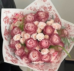 Buy Afternoon black tea European retro printed art paper flower packaging paper online manufacture