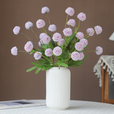Good price Simulate 5 Spring Dandelion Ball Chrysanthemum Fake Flowers Home Wedding Decoration Props Decoration Ornaments Advanced Touching Bouquet Creation online