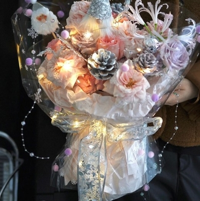Buy Flower shadows, Christmas hairballs, snowflakes dancing, cellophane bouquets, flower wrapping paper, floral materials, flower wrapping paper online manufacture
