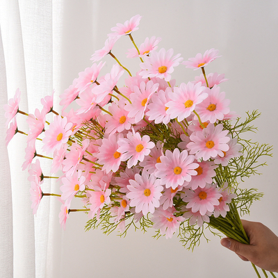 Good price Chamomile and Daisy Simulation Flowers Living Room Decoration Home Decoration Photography Props Wedding Handheld Flowers Fake Flowersnts Advanced Touching Bouquet Creation online