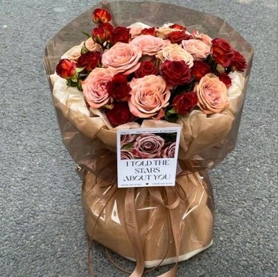 Good price Colored jelly film, transparent crystal cellophane flower bouquets, fresh flower wrapping paper, OPP film, waterproof floral art wrapping material online