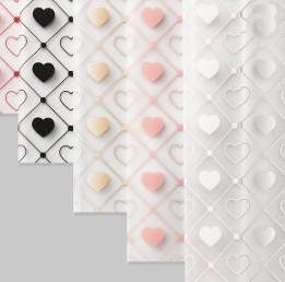 Good price Jelly film heart launch waterproof floral flower wrapping paper online