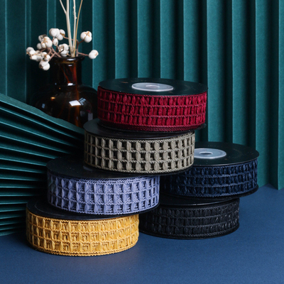 Buy New Japanese and Korean hollowed out ribbon with grid woven ribbon bow hair accessories bouquet packaging woven ribbon shoelaces clothing gift box ribbon online manufacture