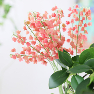 Good price Simulated flower soft rubber countryside small hanging bell, lily of the valley small bouquet, fake flower, wind chime flower, wedding photography prop online