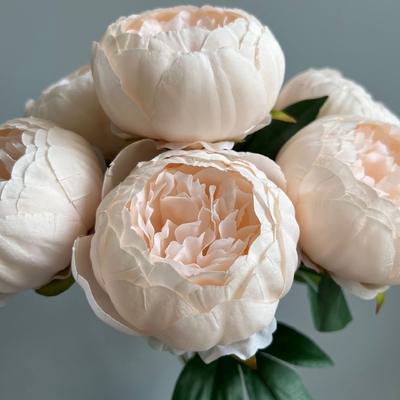 Good price 7-head core peony simulation bouquet wedding flower material peony peony wedding hall simulation flower online