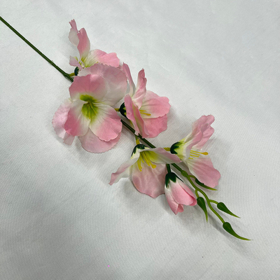 Good price Simulated flower small single sword orchid fake flower cross-border hot selling floral bouquet high-end silk flower small orchid table flower arrangement online