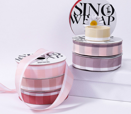 Good price Special Offer 2.6CM New Product Grid Ribbon Ribbon Accessories Decorative Ribbon Gift Box Baking Bouquet Packaging online