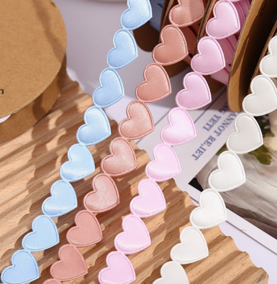 Buy Customizable Love Ribbon for Flower Shop Packaging and Headwear Accessories in Weave Print Design online manufacture