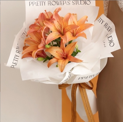 Good price English tear-resistant paper, flower lining packaging paper material, flower shop supplies, floral arrangement, bouquet packaging, snow wipe paper online