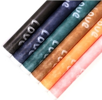 Good price Nuosha Paper Love No Trace Waterproof Floral Flower Packaging Paper online