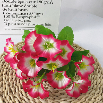 Good price Simulated morning glory, trumpet flower, fake flower, bundle morning glory, silk flower, engineering soft decoration, simulated flower, cross-border artificial flower online