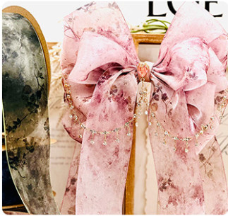 Buy Ancient style, a plum blossom dyed silk, handmade DIY hair accessories, Hanfu decorative materials, flower bundles, decorative ribbons online manufacture