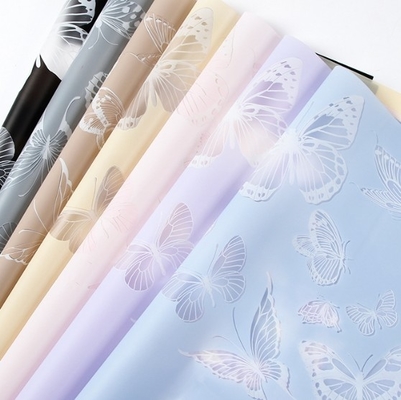 Good price Creative Valentine's Day Butterfly Dance Printed Waterproof Flower Arrangement Flower Packaging Paper online