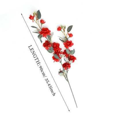 Good price Simulated Camellia Wedding Decoration Fake Flower Hotel Wedding Scenery Simulated Flower Plastic Store Ceiling Decoration Fake Flower online