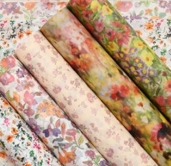 Good price Spring flower series snow pear paper waterproof floral flower wrapping paper online