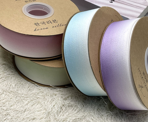 Good price 4cm Gradient Color Ribbed Tape Double-Sided Printed Ribbon Eco-Friendly Material for DIY Bow Hair Accessory Clothing Head online
