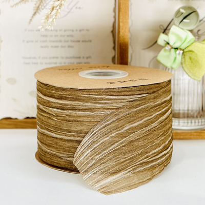 Good price 7cm/100m Customized Woven Belt in Korean Style with Two-Color Flash Vertical Wrinkled Snow Gauze Design online