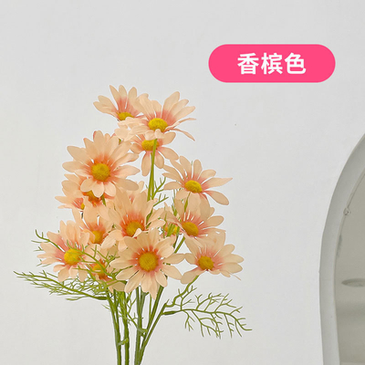 Good price Simulated daisy bouquet, chamomile fake flower, plastic silk flower, home decoration, photography props, simulated flower online