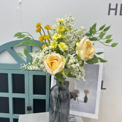 Good price Simulated flower bouquet, spring Venus artificial flower bouquet, cross-border silk flower table artificial flower, rose bouquet, hand tied flower online
