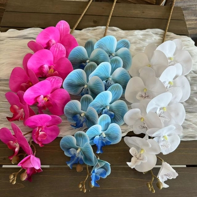 Good price Phalaenopsis artificial flowers with a high-end touch, artificial flowers for wedding and home decoration, cross-border foreign trade wholesale online