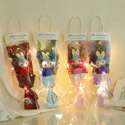 Good price Valentine's Day 520 Bagged Sunflower Starry Sky Doll Bouquet Gift for Boyfriend, Wife, and Best Friend's Birthday online