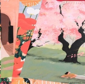 Good price Spring Blossoms Waterproof Floral Flower Packaging Paper online