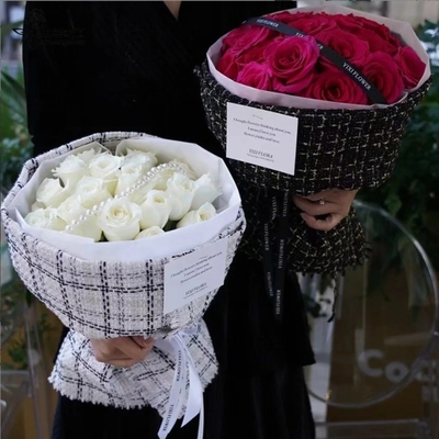 Good price Small Xiang-style flower bouquet packaging fabric, flower gift packaging wonder, high-end light luxury fabric, flower materials wholesale online