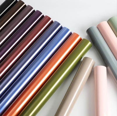 Good price Jelly film series waterproof wrapping paper for flower bouquets, candy wrapping paper, and ins solid-color gift wrapping paper online