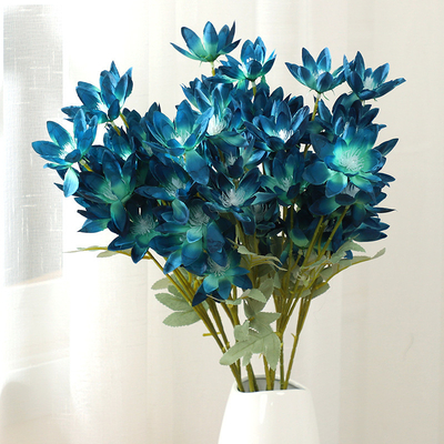 Good price Factory direct sales of flame flowers, simulated flowers, large silk flowers, snow lotus flowers, wedding floral arrangements, elegant floral materials, road guide flower arrangement online