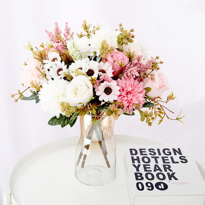 Good price Roses, daisies, artificial flowerballs, hydrangeas, artificial hand-held bouquets, wedding artificial flowers, home flower arrangements, decorative silk flowers online