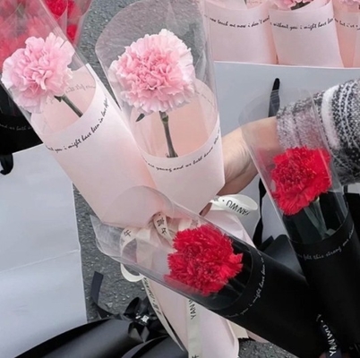 Good price Mother's Day single flower wrapping paper, single rose bouquet packaging bag, carnation flower wrapping paper, single bag online